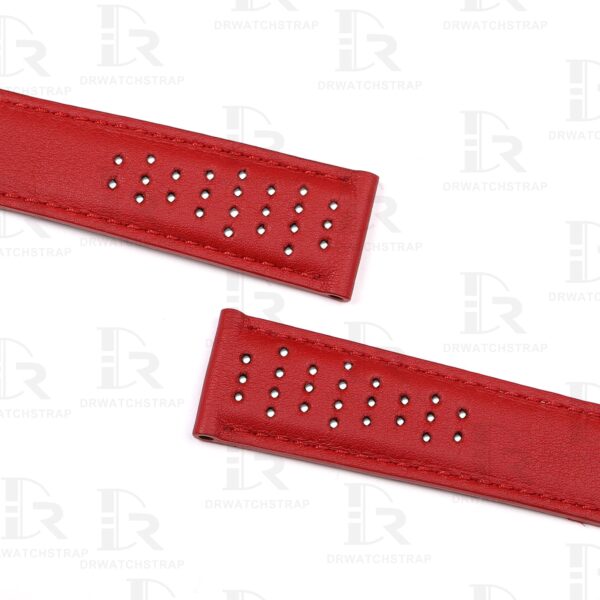 Custom Seiko 5 sports 55th anniversary ultraseven limited edition Red rally leather strap 20mm replacement watch band