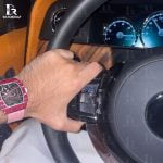 Cartier Pasha de Cartier watch orange leather watch strap band