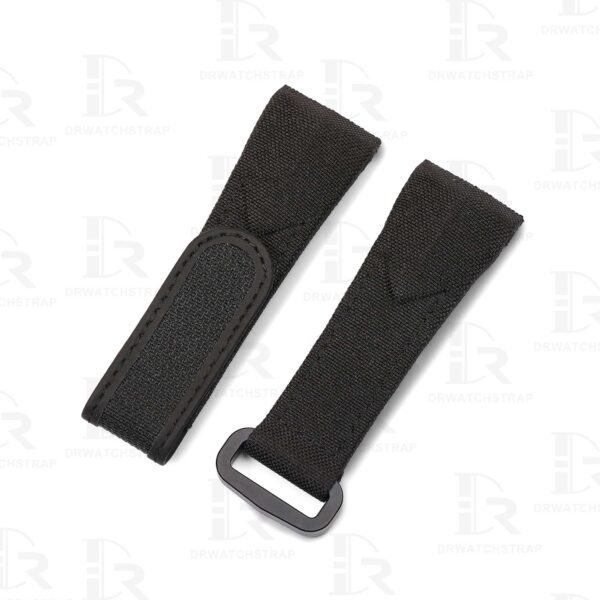 Buy Custom Corum Admirals Cup Black canvas velcro watch band for sale replacement watch straps (1)