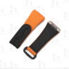 Buy Custom Franck Muller Vanguard v41 Orange Canvas Pattern Rubber velcro watch band for FM strap (2)