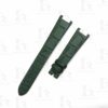 Buy Custom Harry Winston Avenue watch band 15mm Belly Scale American Alligator Green leather watch straps (1)