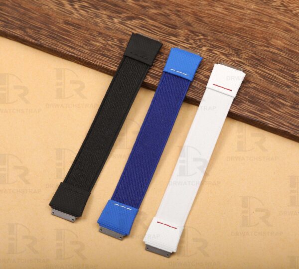 Buy Custom Richard Mille watch strap Blue Rubber Elastic watch straps RM 035 030 055 011 067