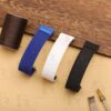 Buy Custom Richard Mille watch strap Blue Rubber Elastic watchbands RM 035 030 055 011 067 (1)