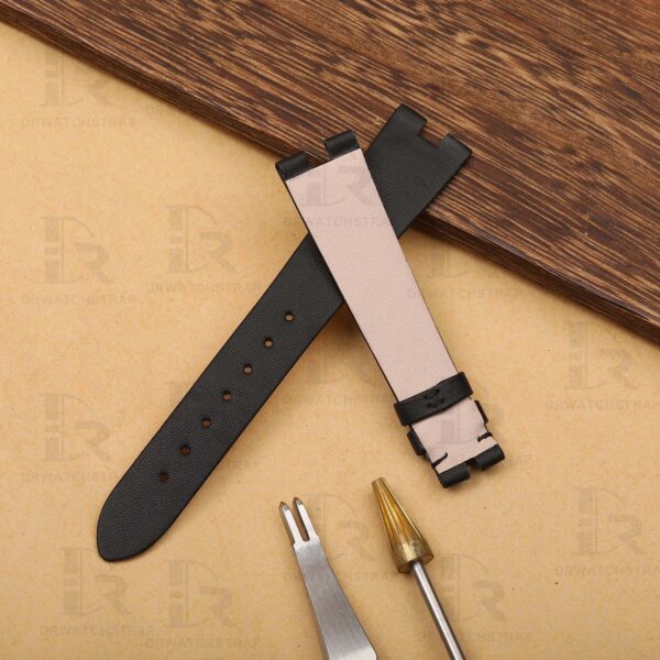 Buy Custom bvlgari b zero1 watch strap Black calfskin leather watch straps (1)