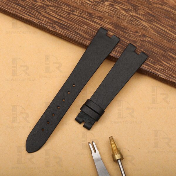 Buy Custom bvlgari b zero1 watch strap Black calfskin leather watchbands (1)
