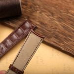 Custom handmade alligator leather watch band for PIAGET Black Tie ALTIPLANO strap