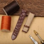 Custom Vacheron Constantin Melta 81180 Crocodile leather strap black brown alligator watch band