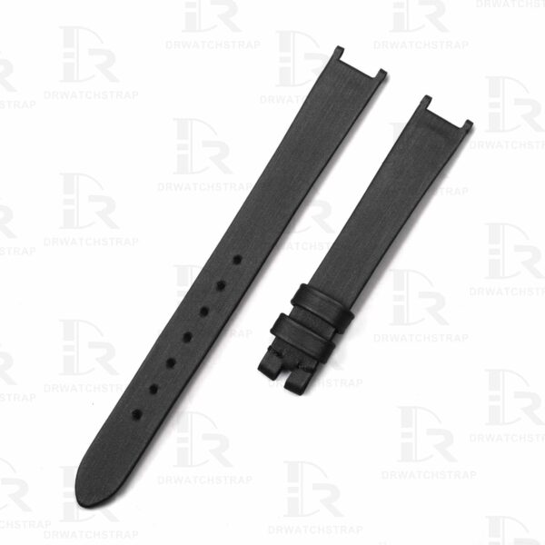Buy Custom Black Satin watch band for Van Cleef & Arpels Alhambra watch straps 10mm 11mm 12mm 13mm replacement (2)