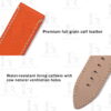 Buy Custom Blancpain x Swatch leather strap 22mm Orange Calfskin leather watchbands (2)