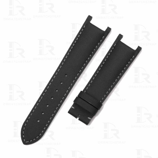 Buy Custom Cartier Pasha replacement strap Black Canvas Nylon handmade watch band (2)