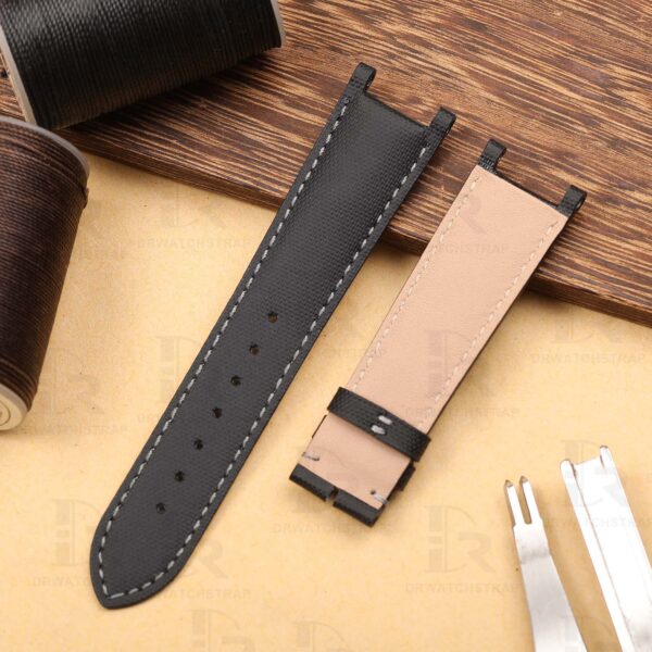 Buy Custom Cartier Pasha replacement strap Black Canvas Nylon handmade watch straps (1)