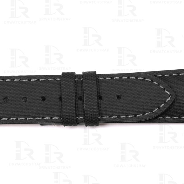 Buy Custom Cartier Pasha replacement strap Black Canvas Nylon handmade watch straps (2)