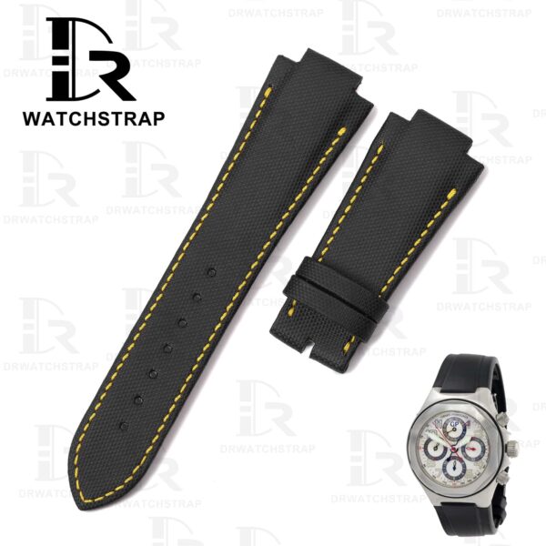 Buy Custom Girard Perregaux laureato watch strap Black Select High-density Canvas Nylon Replacement watch bands (1)