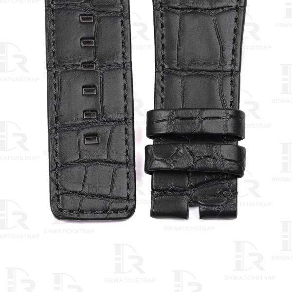 Buy Custom IWC Ingenieur 323909 Black Leather Strap 28mm Replacement watchband (2)