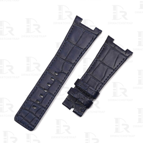 Buy Custom IWC Ingenieur 323909 Dark Blue Leather Strap 28mm Replacement watch Straps