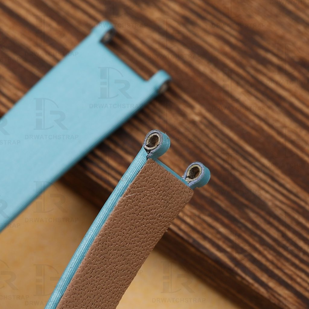 Buy Custom Ice Blue Satin watchbands for Van Cleef & Arpels Alhambra watch straps 10mm 11mm 12mm 13mm replacement (1)