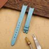 Buy Custom Ice Blue Satin watchbands for Van Cleef & Arpels Alhambra watch straps 10mm 11mm 12mm 13mm replacement (2)