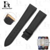Buy Custom jlc reverso canvas strap 22mm Black Jaeger Lecoultre Handmade watch bands (1)