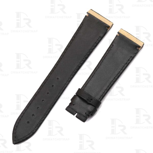 Buy Custom jlc reverso canvas strap 22mm Black Jaeger Lecoultre Handmade watch bands (2)