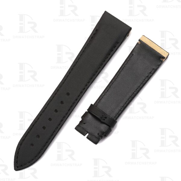 Buy Custom jlc reverso canvas strap 22mm Black Jaeger Lecoultre Handmade watchband (1)