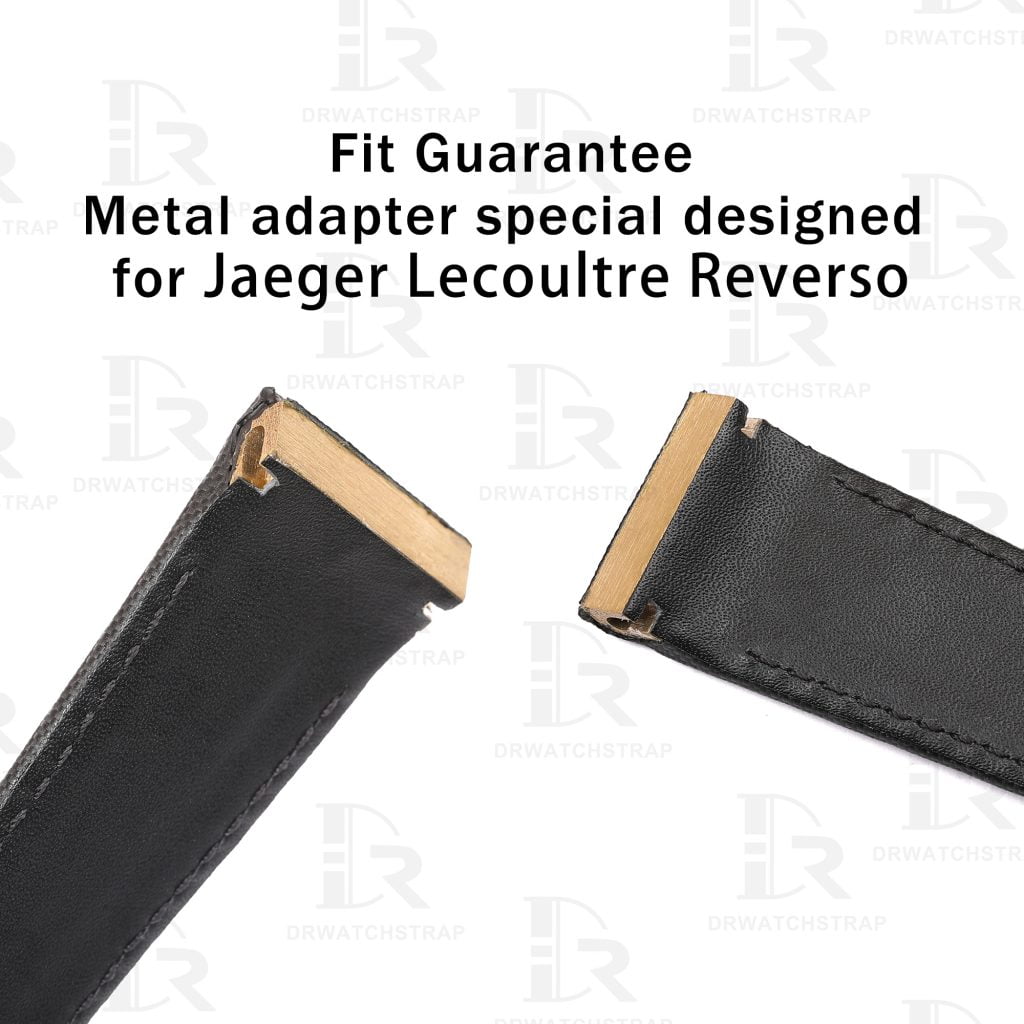 Buy Custom jlc reverso canvas strap 22mm Black Jaeger Lecoultre Handmade watchbands (2)