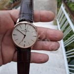 Portugieser Perpetual Calendar Brown orange alilgator leather watch band strap drwatchstrap (1)