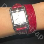 Hermes Cap Cod Double Wrap red alligator leather watch band strap (1)