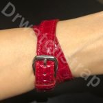 Hermes Cap Cod Double Wrap red alligator leather watch band strap (2)