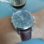 IWC Portuguese Brown leather watch band strap replacement 22mm curved end (2)