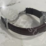 IWC Portuguese brown leather watch band strap replacement 22mm curved end (4)