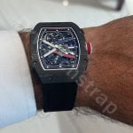 Cartier Pasha pink alligator leather watch band strap (3)