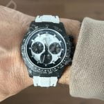 Vacheron Constantin Malte Chronograph black Alligator leather watch band strap for sale (2)