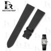 Buy Custom Black Satin leather watch strap for Cartier Tank Ronde Solo xl straps 16mm 17.5mm 18mm 20mm 23mm handmade watch band (1)