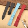 Buy Custom Black Satin leather watch strap for Cartier Tank Ronde Solo xl straps 16mm 17.5mm 18mm 20mm 23mm handmade watchband (1)