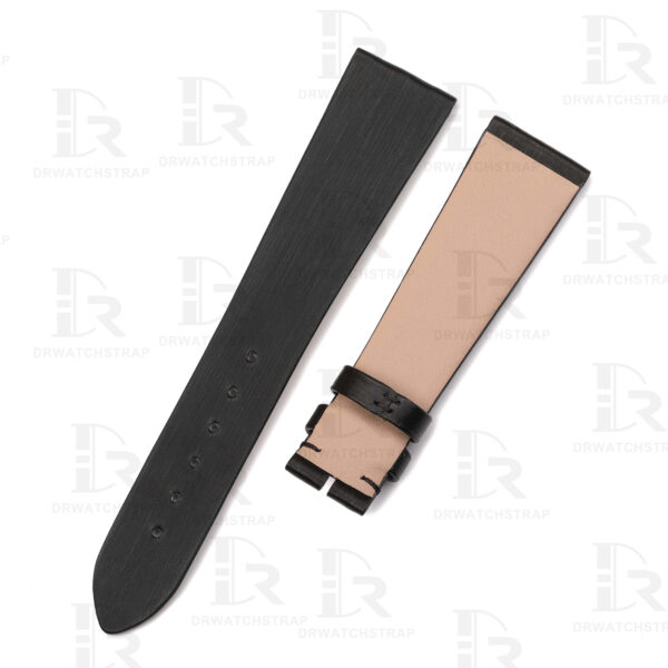 Buy Custom Black Satin leather watch strap for Cartier Tank Ronde Solo xl straps 16mm 17.5mm 18mm 20mm 23mm handmade watchbands (3)