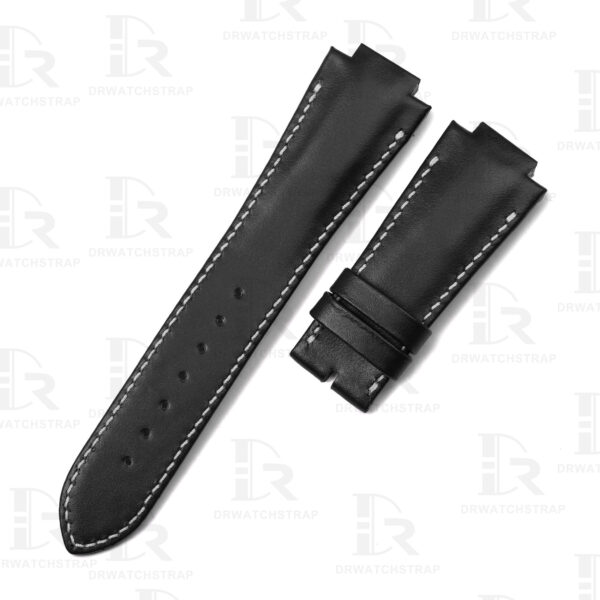 Buy Custom Girard Perregaux laureato straps Black calf Calfskin leather Handmade watch band (2)