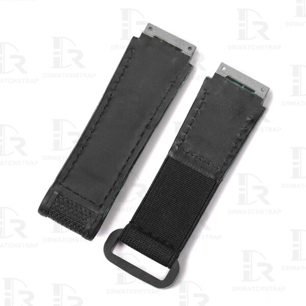 Buy Custom Richard Mille leather straps RM 010 Green leather watch straps watchband replacement for sale (2)