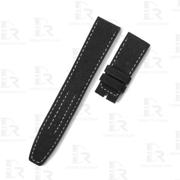 Buy Custom black bay p01 tudor straps Black Suede leather watch band replacement 20mm