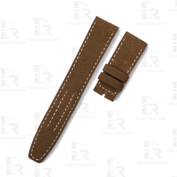 Buy Custom black bay p01 tudor straps Brown Suede leather watch bands replacement 20mm (1)