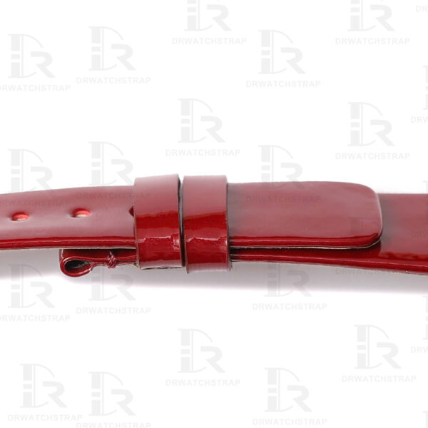 Buy custom Tag Heuer formula 1 watch band Red Patent leather straps replacement 17mm (2)