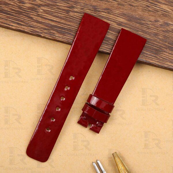 Buy custom Tag Heuer formula 1 watch band Red Patent leather watchbands replacement 17mm (1)