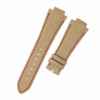 Custom Beige Calfskin leather watch strap replacement for Girard Perregaux Laureato Evo3 Red stitching band
