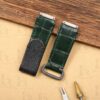Custom Richard Mille leather straps RM 010 Green alligator velcro watch straps watchband replacement for sale
