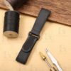 Buy Custom Cartier Santos 100 Black nylon velcro strap 20mm 23mm 24mm Handmade watchbands (1)