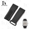 Buy Custom Cartier Santos 100 Black nylon velcro strap 20mm 23mm 24mm replacement watch bands (1)