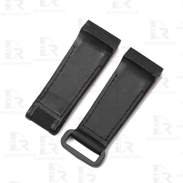 Buy Custom Cartier Santos 100 Black nylon velcro strap 20mm 23mm 24mm replacement watch bands (2)