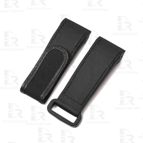 Buy Custom Cartier Santos 100 Black nylon velcro strap 20mm 23mm 24mm replacement watchbands (1)