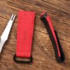 Buy Custom Cartier Santos 100 Red nylon velcro strap 20mm 23mm 24mm replacement watchbands (1)