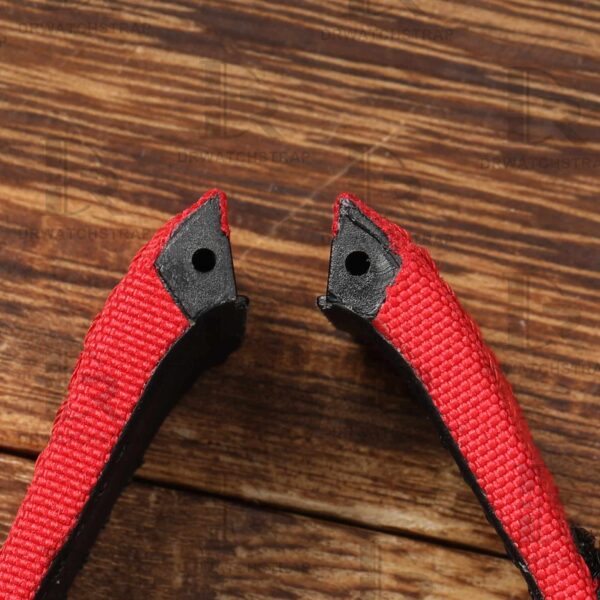 Buy Custom Cartier Santos 100 Red nylon velcro strap 20mm 23mm 24mm replacement watchbands (2)