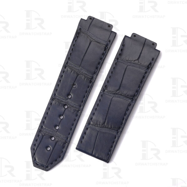 Buy Custom Hublot big bang unico Classic Fusion strap Dark Blue alligator leather watch band